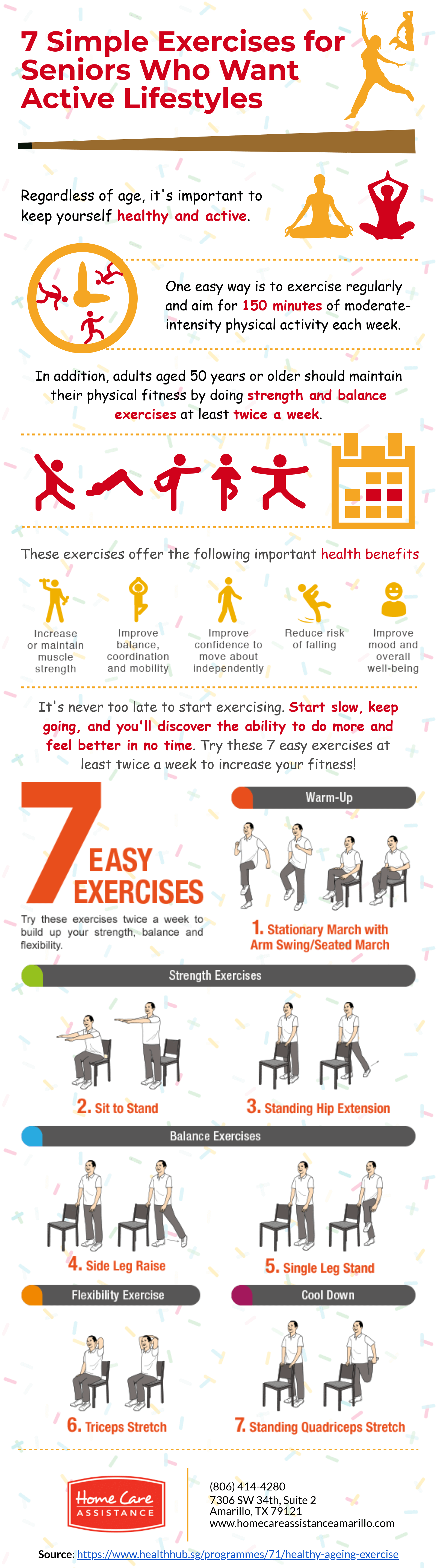 7 Easy Exercises to Increase Activity in Seniors [Infographic]